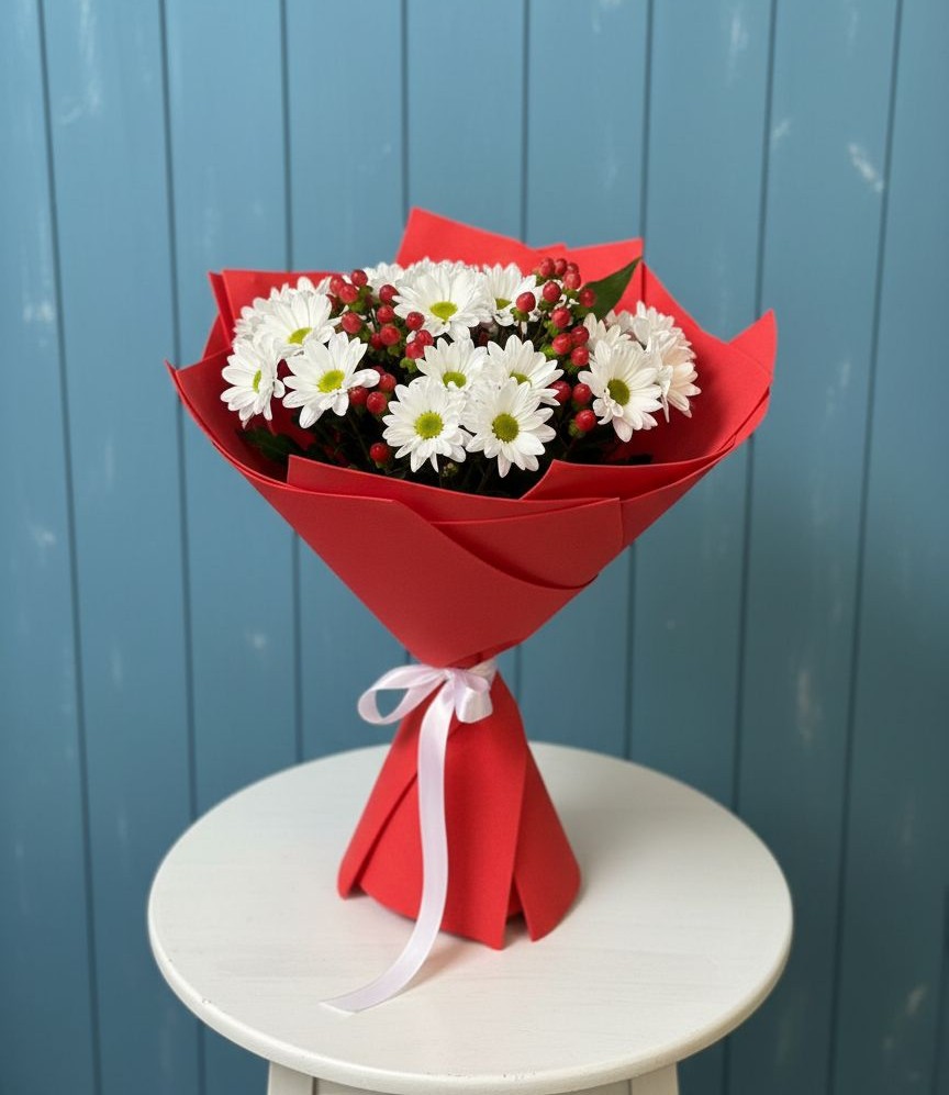 Букет цветов из: Хризантемы в Зеленогорском