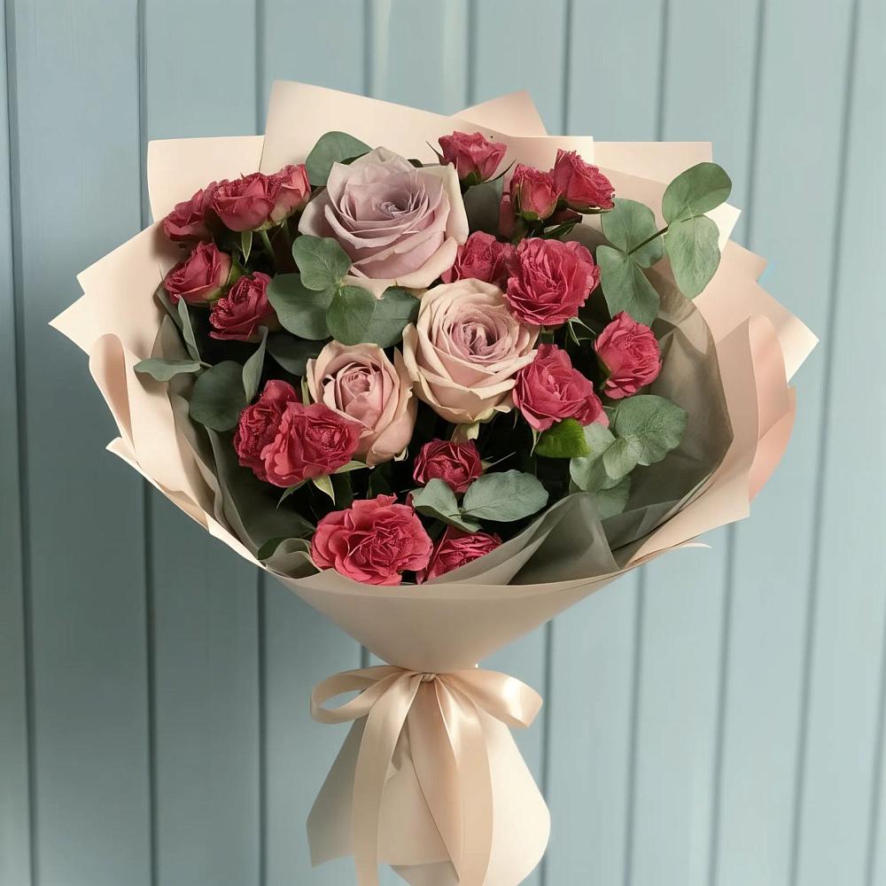 Букет цветов из: Гвоздики и Розы в Зеленогорском