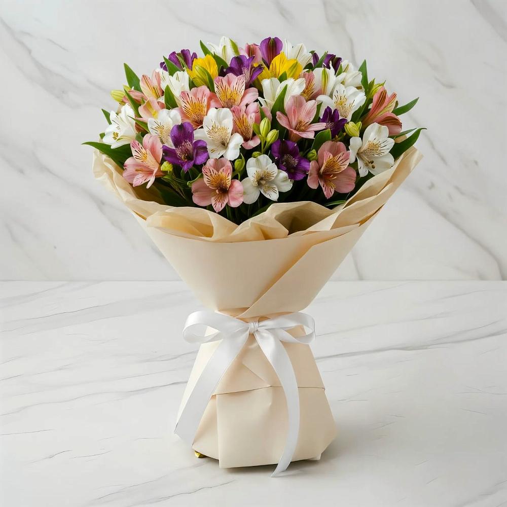 Букет цветов из: Альстромерии в Зеленогорском