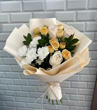 Букет цветов из:  Розы и Хризантемы в Зеленогорском