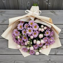 Букет цветов из:  Розы и Хризантемы #REPLACE_PRED# Зеленогорском