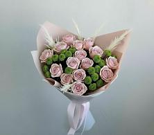 Букет цветов из:  Розы и Хризантемы #REPLACE_PRED# Зеленогорском