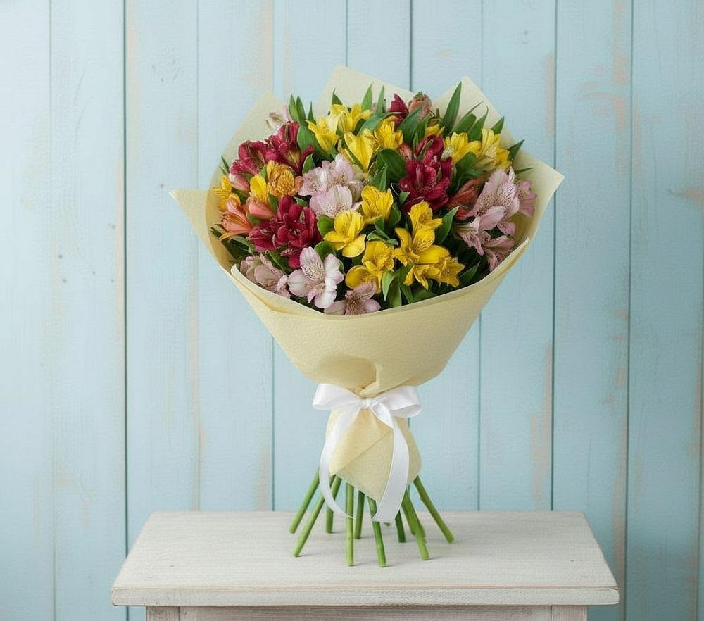 Букет цветов из: Альстромерии в Зеленогорском