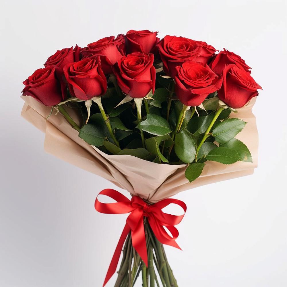 Букет 11 Красных роз Эдлесс Лав в Зеленогорском